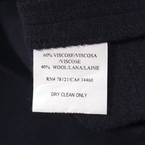 EILEEN FISHER Women USA🇺🇸MADE ITALIAN FABRIC WOOL Blend Pants Wide Leg P139 LG - Picture 9 of 10